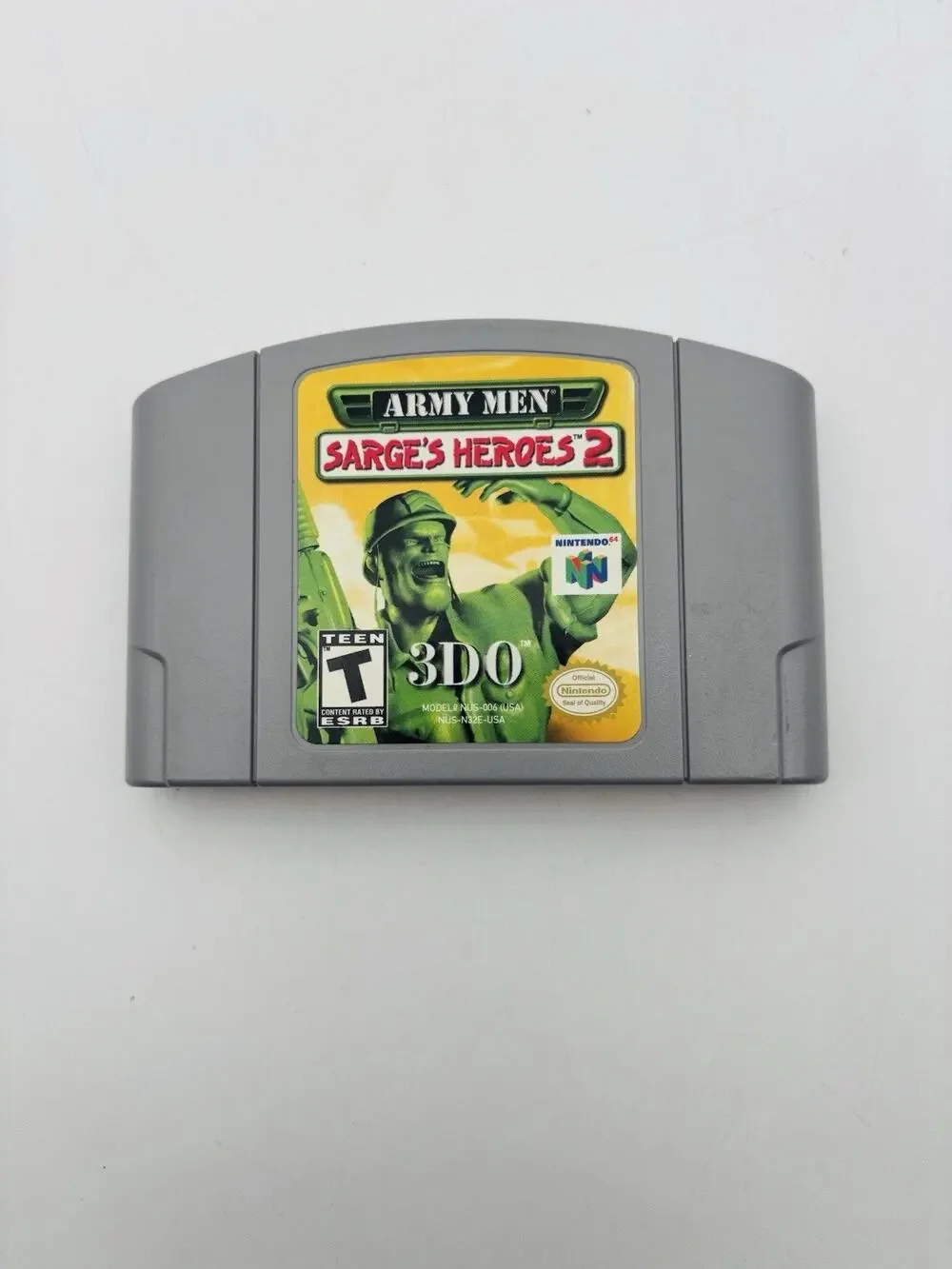 Army Men: Sarge's Heroes 2 (Nintendo 64, 2000) N64 Cart Only Authentic TESTED